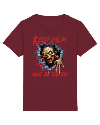 cu desene de Halloween - Keep calm and be eaten Burgundy