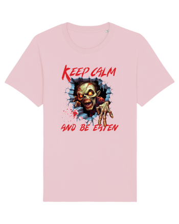 cu desene de Halloween - Keep calm and be eaten Cotton Pink