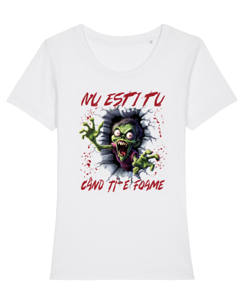 cu desene de Halloween - Nu esti tu cand ti-e foame White