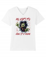 cu desene de Halloween - Nu esti tu cand ti-e foame Tricou mânecă scurtă guler V Bărbat Presenter