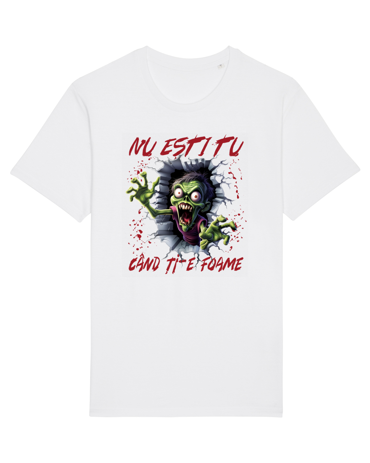 Tricou mânecă scurtă Unisex Rocker White