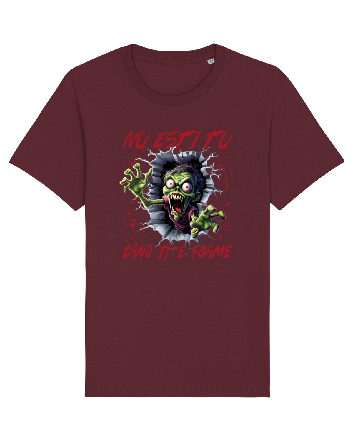 Tricou mânecă scurtă Unisex Rocker Burgundy