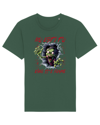 cu desene de Halloween - Nu esti tu cand ti-e foame Bottle Green