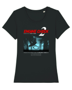 Engine check 2 Tricou mânecă scurtă guler larg fitted Damă Expresser