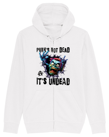 cu desene de Halloween - Punk is not dead - it is undead White