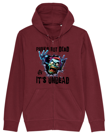 cu desene de Halloween - Punk is not dead - it is undead Burgundy