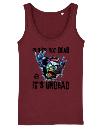cu desene de Halloween - Punk is not dead - it is undead Burgundy