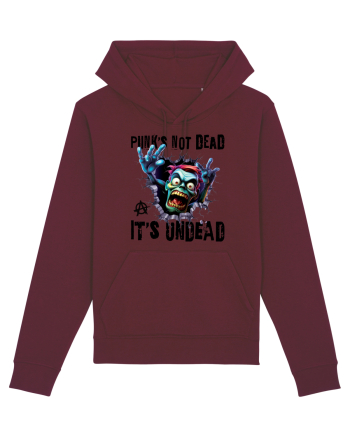 cu desene de Halloween - Punk is not dead - it is undead Burgundy