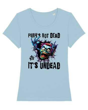cu desene de Halloween - Punk is not dead - it is undead Sky Blue