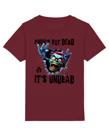 cu desene de Halloween - Punk is not dead - it is undead Burgundy
