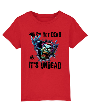cu desene de Halloween - Punk is not dead - it is undead Red