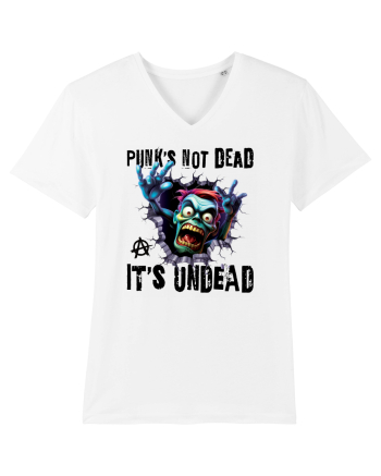 cu desene de Halloween - Punk is not dead - it is undead White