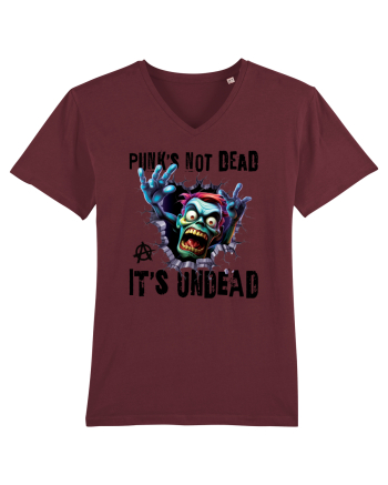 cu desene de Halloween - Punk is not dead - it is undead Burgundy