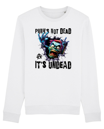 cu desene de Halloween - Punk is not dead - it is undead White