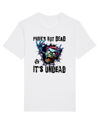cu desene de Halloween - Punk is not dead - it is undead White