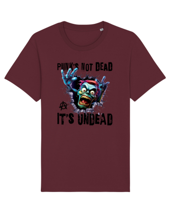 cu desene de Halloween - Punk is not dead - it is undead Burgundy