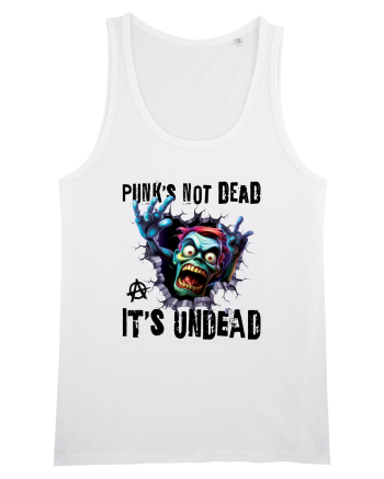 cu desene de Halloween - Punk is not dead - it is undead White