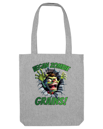 cu desene de Halloween - Vegan zombie - Grains! Heather Grey