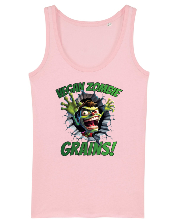 cu desene de Halloween - Vegan zombie - Grains! Cotton Pink