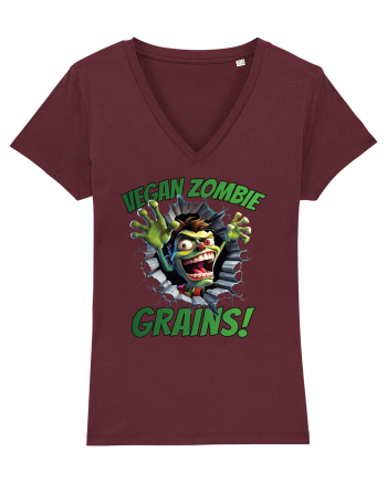 cu desene de Halloween - Vegan zombie - Grains! Burgundy