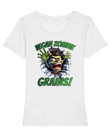 cu desene de Halloween - Vegan zombie - Grains! White