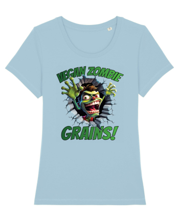 cu desene de Halloween - Vegan zombie - Grains! Sky Blue