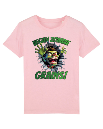 cu desene de Halloween - Vegan zombie - Grains! Cotton Pink