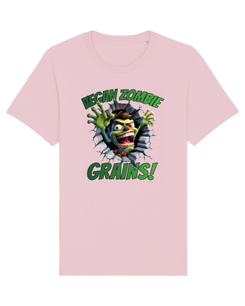 cu desene de Halloween - Vegan zombie - Grains! Cotton Pink