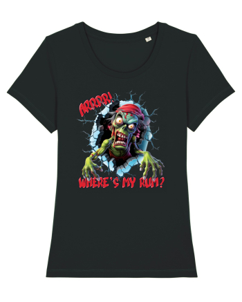 cu desene de Halloween - Zombie Pirate - Where is my rum Black
