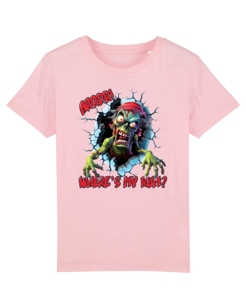 cu desene de Halloween - Zombie Pirate - Where is my rum Cotton Pink