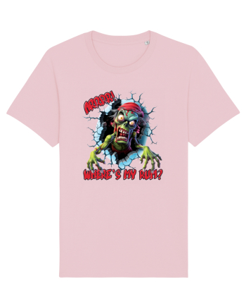 cu desene de Halloween - Zombie Pirate - Where is my rum Cotton Pink