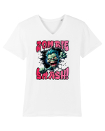 cu desene de Halloween - Zombie smash! Tricou mânecă scurtă guler V Bărbat Presenter