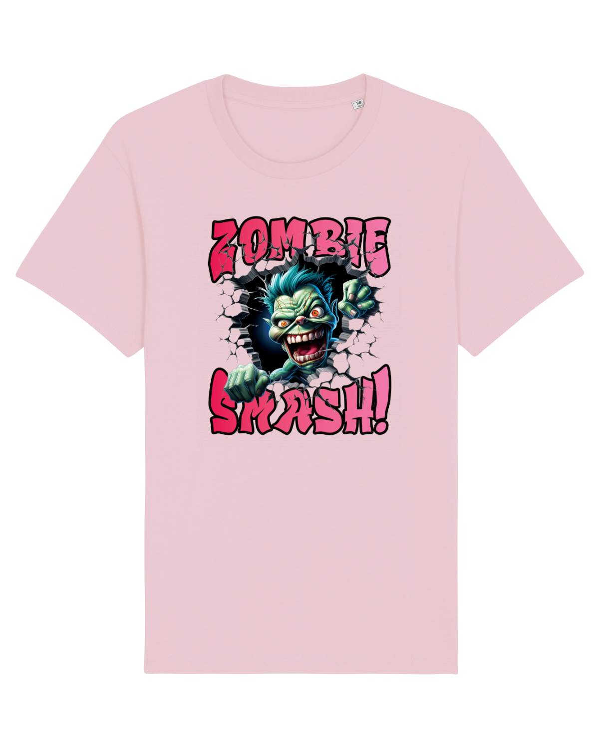 Tricou mânecă scurtă Unisex Rocker Cotton Pink