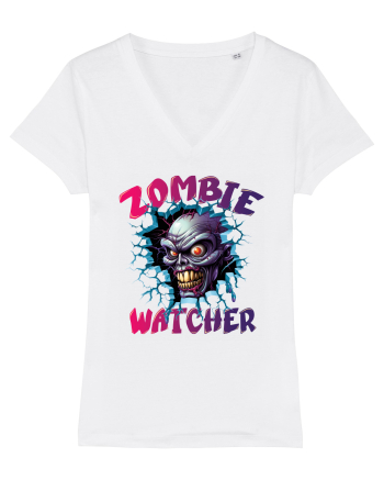 cu desene de Halloween - Zombie Watcher White