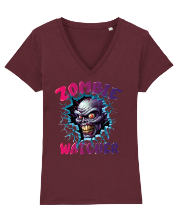 cu desene de Halloween - Zombie Watcher Burgundy