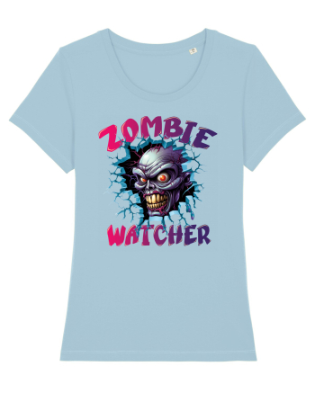 cu desene de Halloween - Zombie Watcher Sky Blue