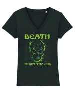 in stil gotic malefic - Death is not the end Tricou mânecă scurtă guler V Damă Evoker