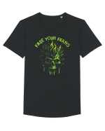 in stil gotic malefic - Face your fears Tricou mânecă scurtă guler larg Bărbat Skater