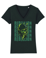 in stil gotic malefic - Rebelion Tricou mânecă scurtă guler V Damă Evoker