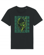 in stil gotic malefic - Rebelion Tricou mânecă scurtă Unisex Rocker