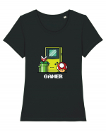 Gamer T Shirt Tricou mânecă scurtă guler larg fitted Damă Expresser