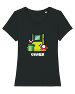 Gamer T Shirt Tricou mânecă scurtă guler larg fitted Damă Expresser