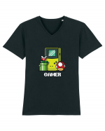 Gamer T Shirt Tricou mânecă scurtă guler V Bărbat Presenter