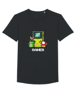 Gamer T Shirt Tricou mânecă scurtă guler larg Bărbat Skater