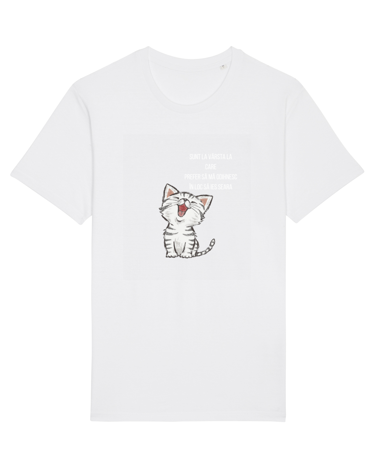 Tricou mânecă scurtă Unisex Rocker White