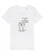 PREFER SĂ MĂ ODIHNESC - WHITE Tricou mânecă scurtă  Copii Mini Creator