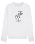 PREFER SĂ MĂ ODIHNESC - WHITE Bluză mânecă lungă Unisex Rise