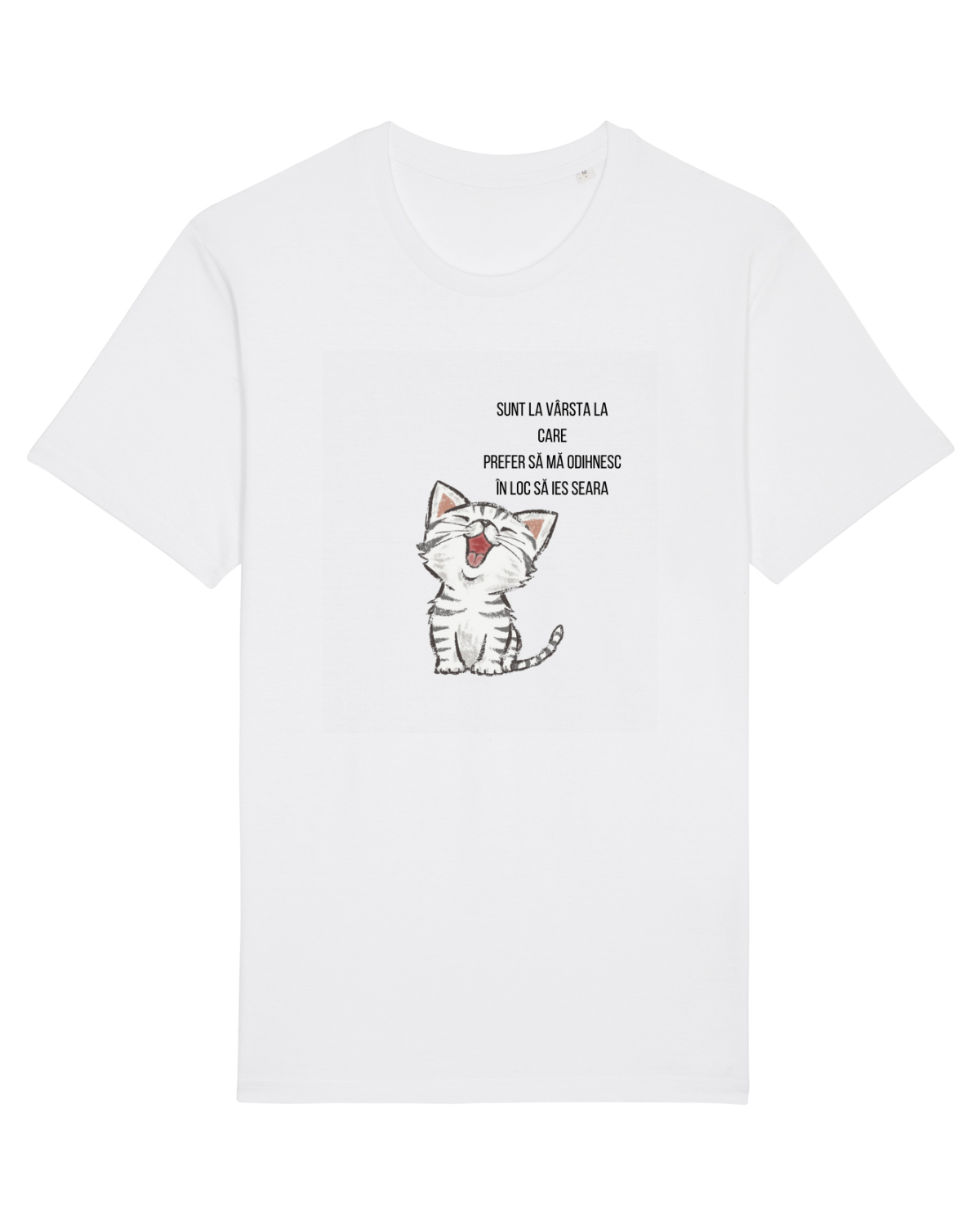 Tricou mânecă scurtă Unisex Rocker White