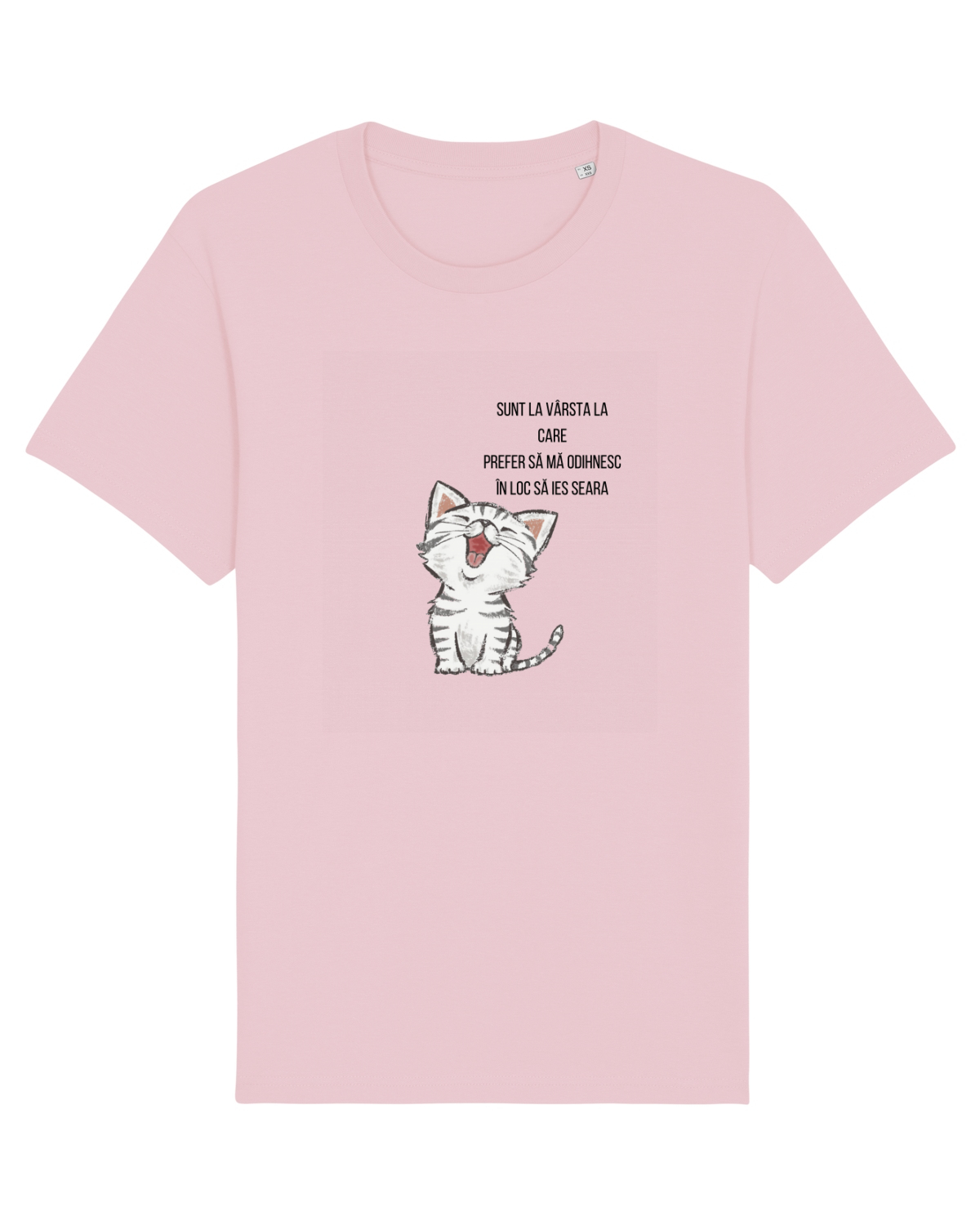 Tricou mânecă scurtă Unisex Rocker Cotton Pink