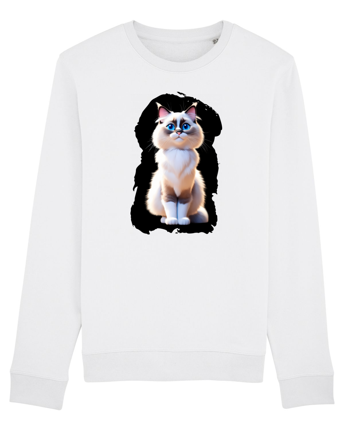Bluză mânecă lungă Unisex Rise White